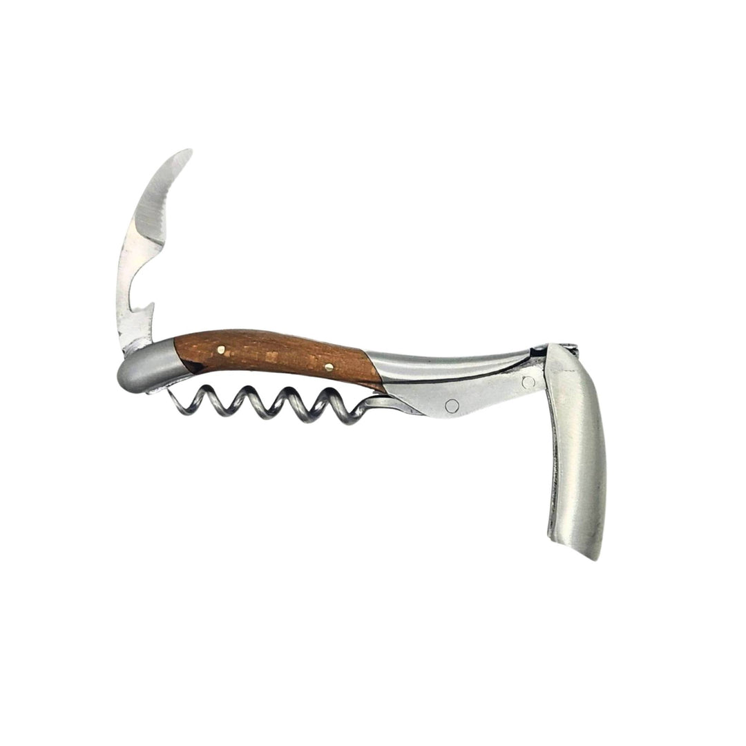 Sommelier ouvert en bois d'Aubrac par Laguiole en Aubrac vu de derrière