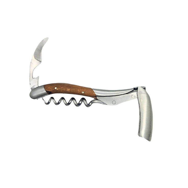 Sommelier ouvert en bois d'Aubrac par Laguiole en Aubrac vu de derrière