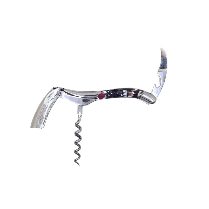 Sommelier avec manque en résine acrylique par Laguiole en Aubrac ouvert vu de devant