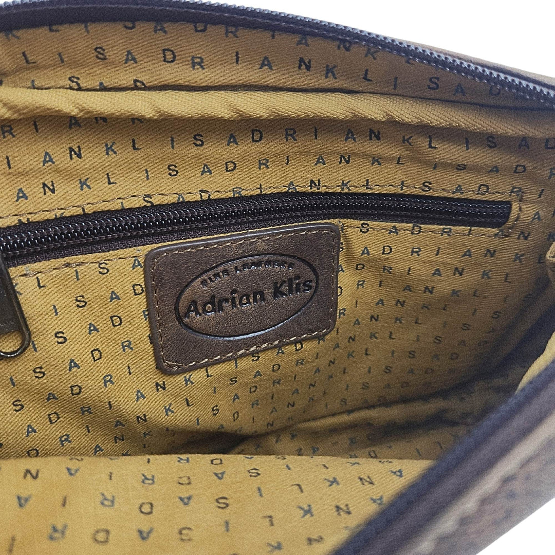 Intérieur du Sac 2402 Adrian Klis en cuir de bison