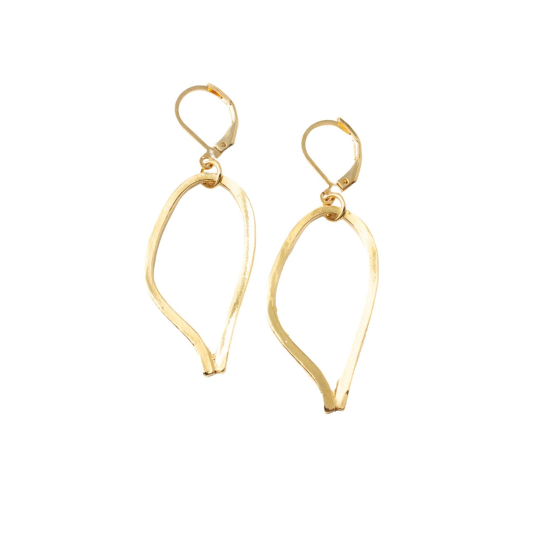 Boucles d'oreilles Edmond dorées par Anne-Marie Chagnon