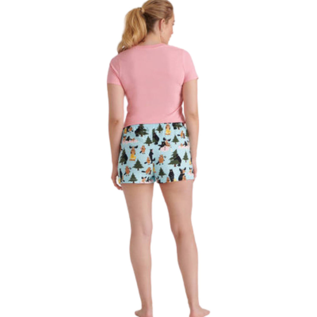 Shorts de nuit pour femme Life in the wild par Hatley vu de derrière