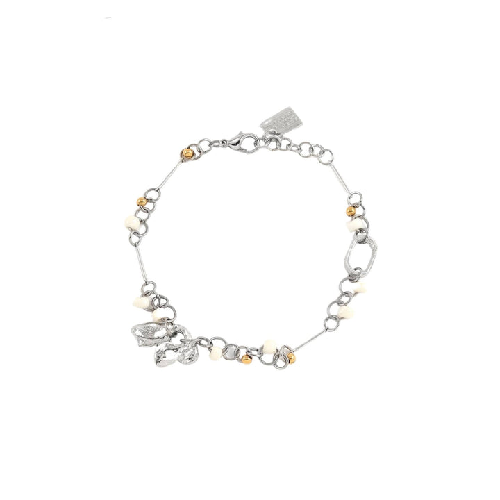 Bracelet argenté et doré Auriga par Anne-Marie Chagnon