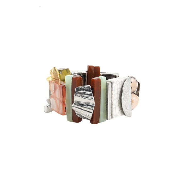 Bracelet avec gros morceaux de couleurs différentes Spica par Anne-Marie Chagnon
