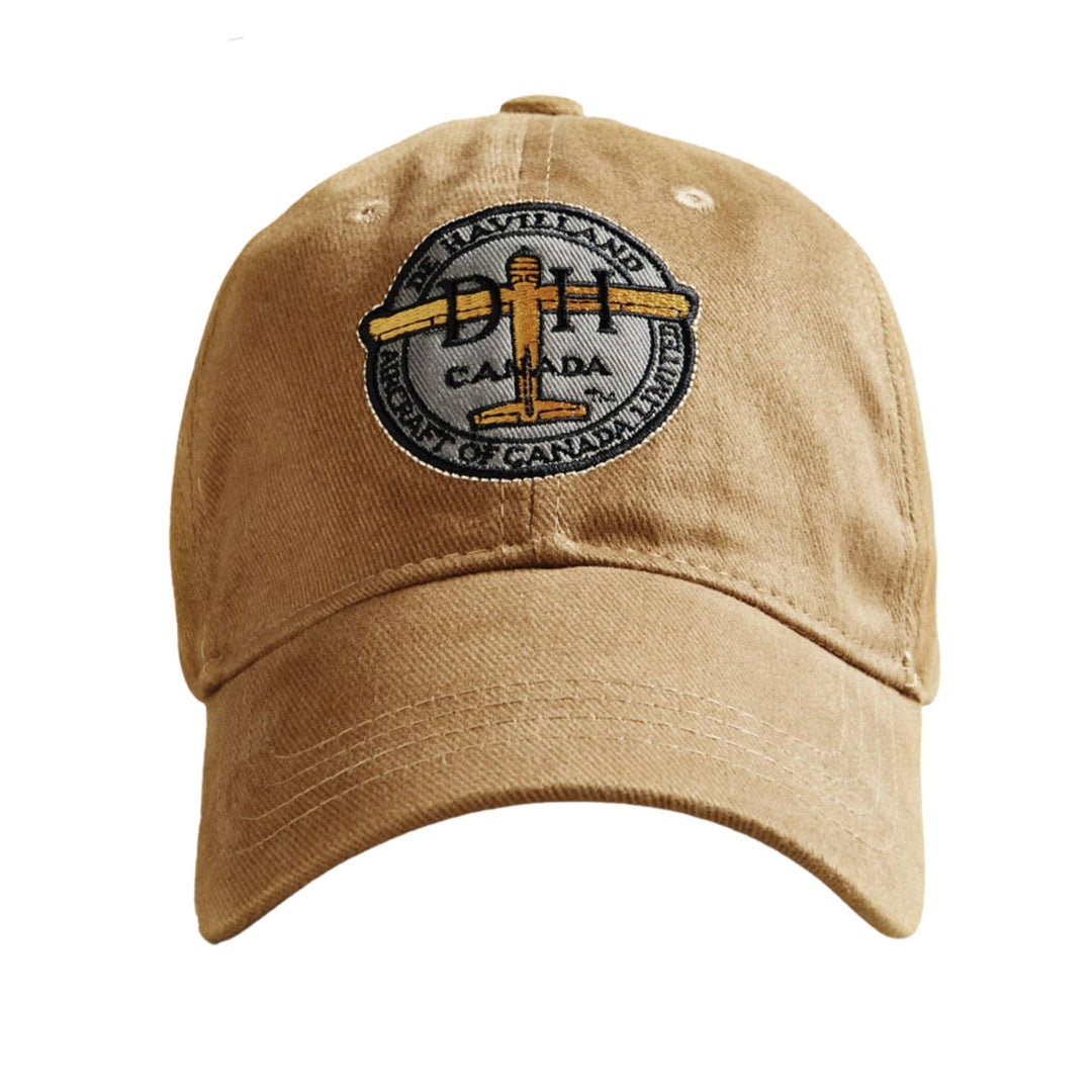 Casquette tan De Havilland avec logo par Red Canoe