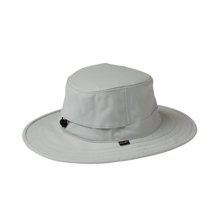 Chapeau Tilley le Clubhouse gris pâle vu de 3/4