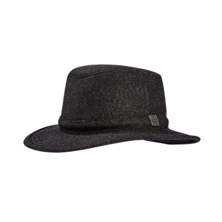 Chapeau Tilley Tec-Whool noir vu de 3/4
