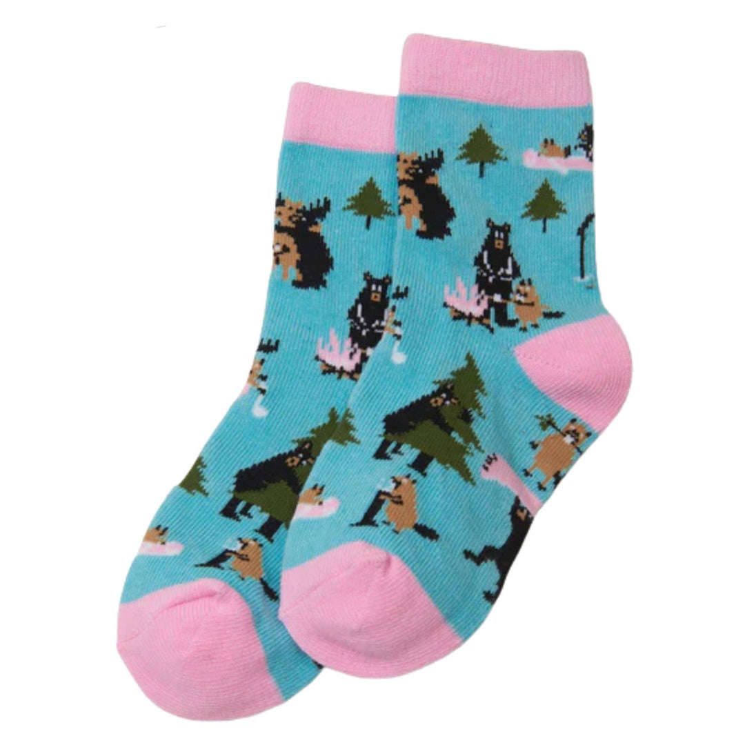 Chaussettes pour enfant Vie dans la nature roses par Petite maison Bleue par Hatley