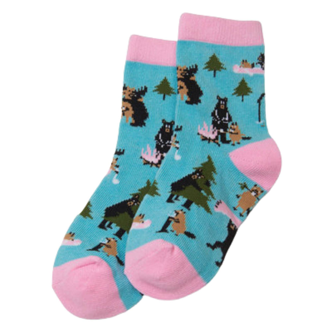 Chaussettes pour enfant Vie dans la nature roses par Petite maison Bleue par Hatley