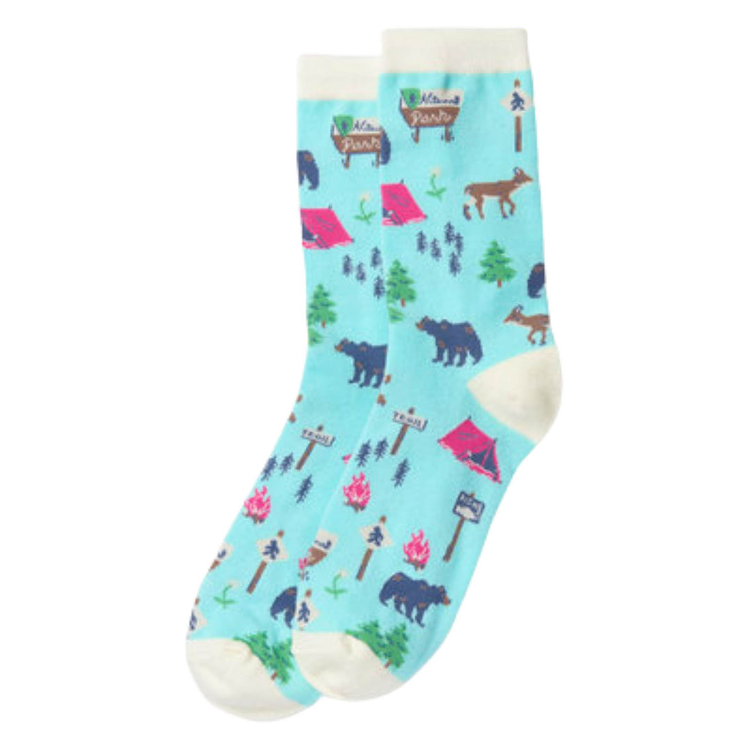Chaussettes pour femme Sentier de rando bleu par Petite maison bleue par Hatley