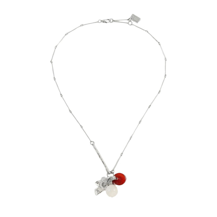 Collier Electre avec pendentif rouge par ANne-Marie Chagnon
