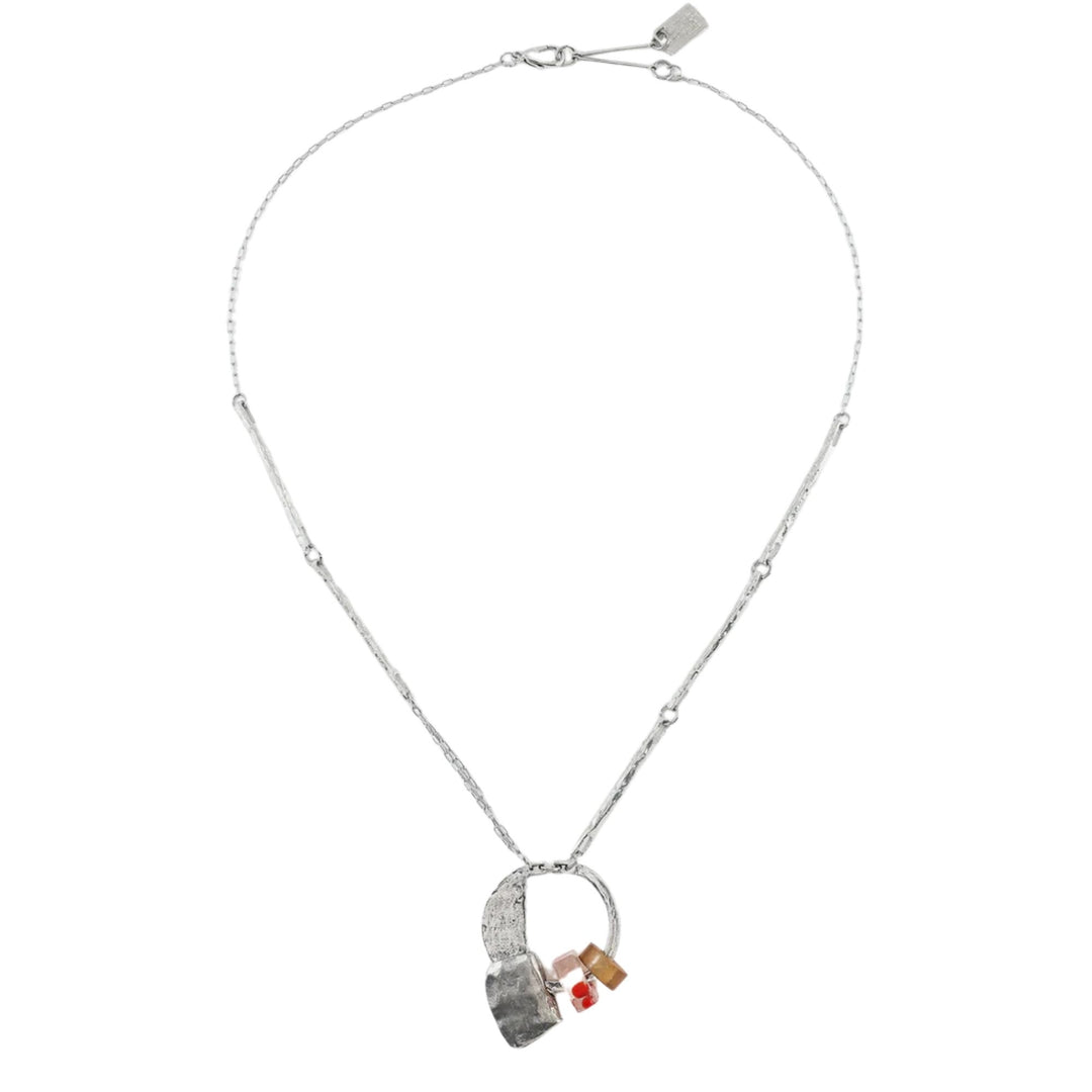Collier Gemini avec pendentif rouge par ANne-Marie Chagnon
