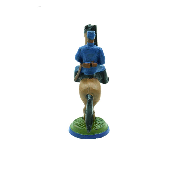Cavalier bleue du Jeu d'échecs de la guerre civile vu de derrière par Ashleay Dollard
