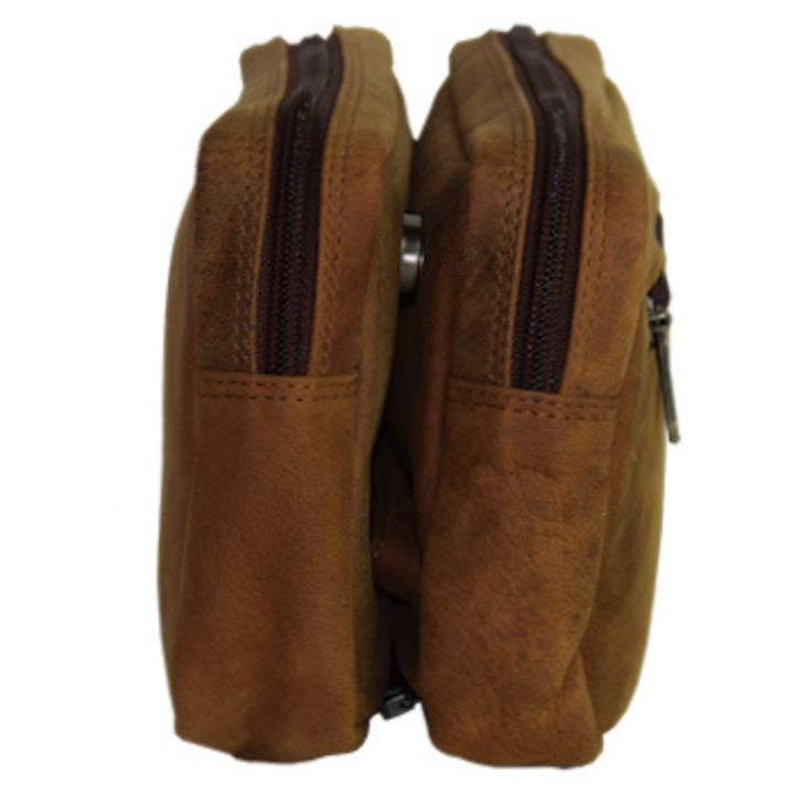 Bison Leather Toiletry Bag