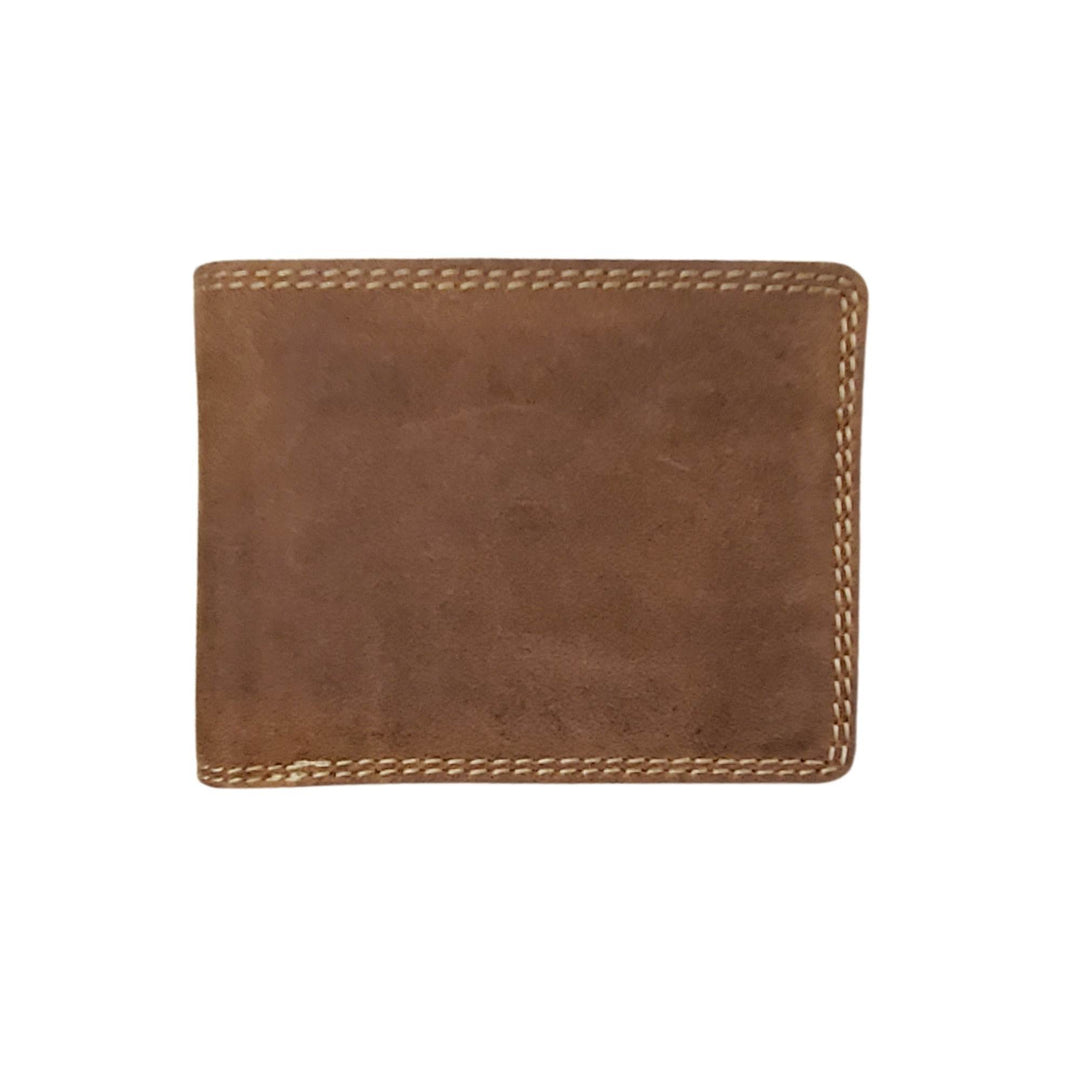Portefeuille Adrian Klis en cuir de bison 0254 fermé vu de dessus