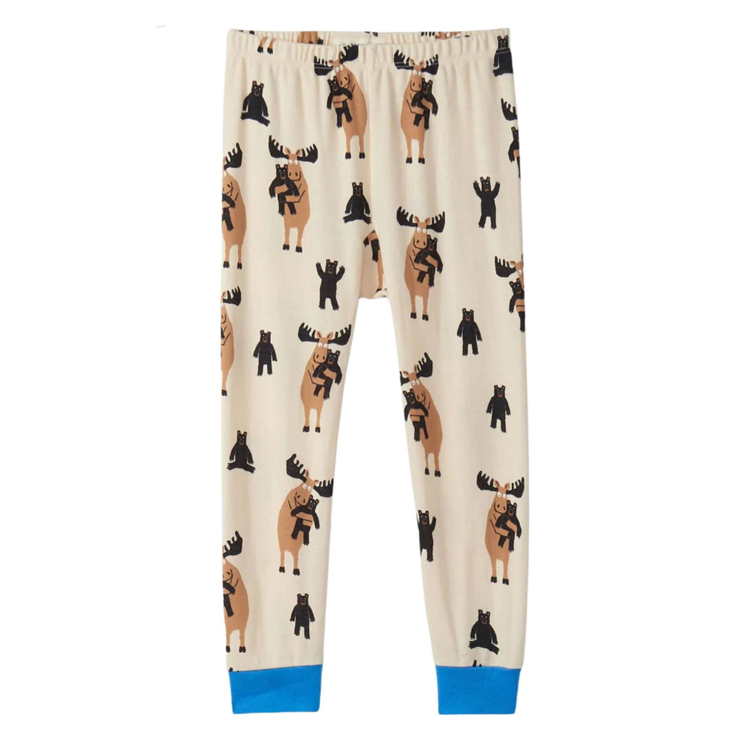 Pantalon de pyjama pour enfant avec animaux beige par La petite maison bleue