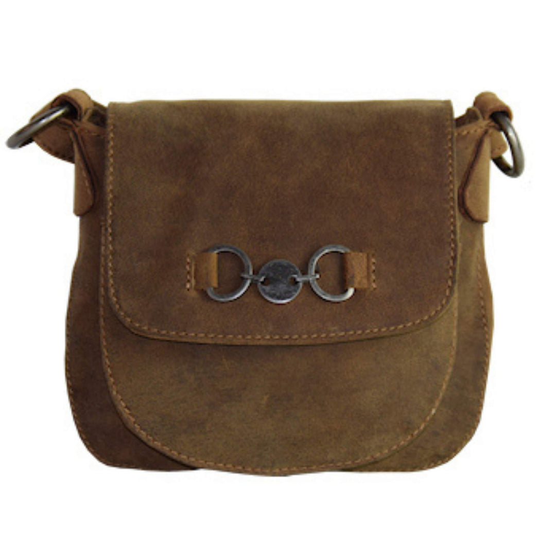 Sac à main en cuir de bison 2790 avec boucle décorative vu de devant par Adrian Klis