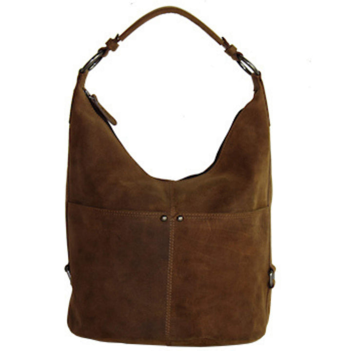 Sac à main fourre-tout avec bandoulière 2793 en cuir de bison par Adrian Klis vu de devant