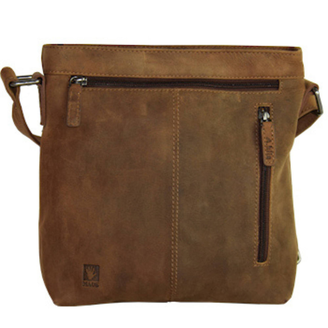 Sac Adrian Klis en cuir de bison 2594 vu de derrière