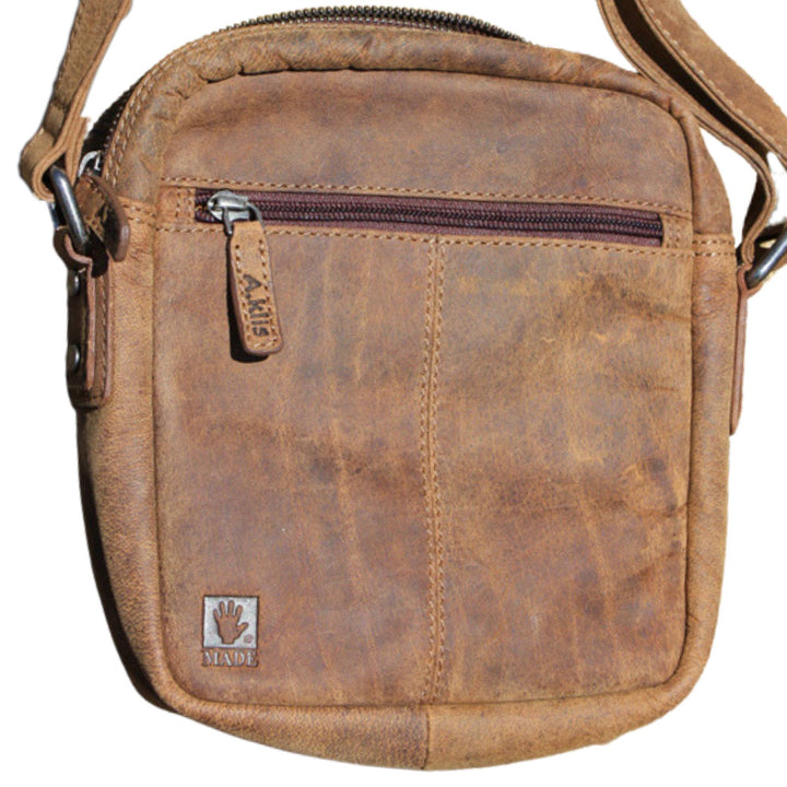 Sac en cuir de bison Adrian Klis 2925 vu de derrière