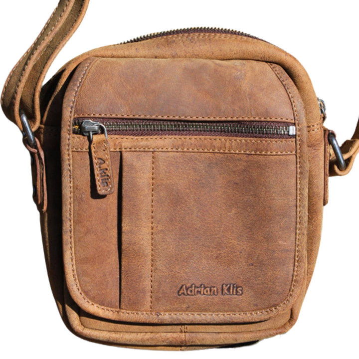 Sac en cuir de bison Adrian Klis 2925 vu de devant