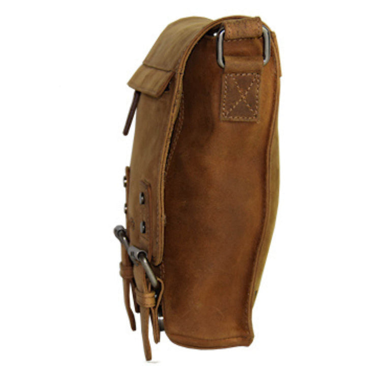 Sac Adrian Klis 2923 en cuir de bison vu de côté