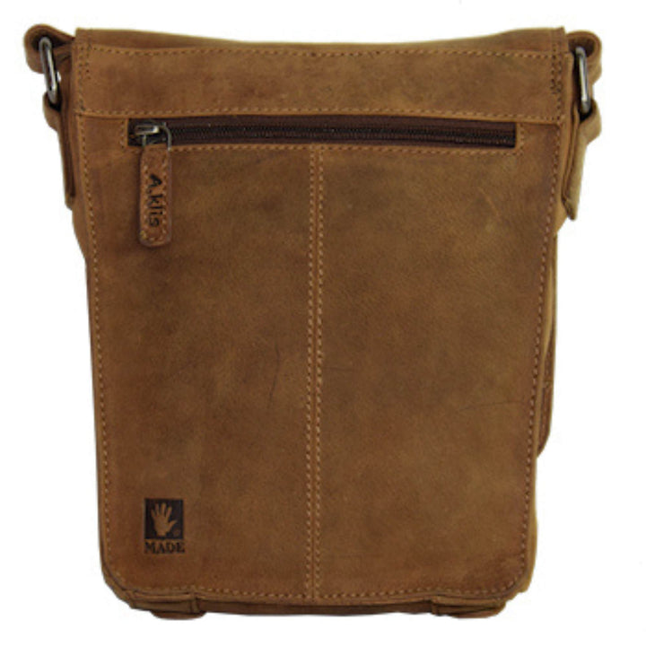 Sac Adrian Klis 2923 en cuir de bison vu de derrière