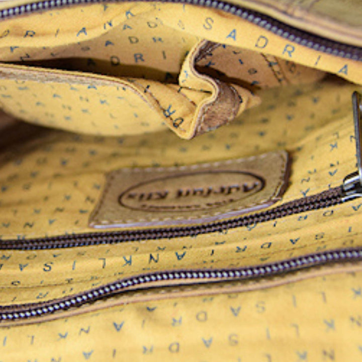 Intérieur du Sac Adrian Klis 2923 en cuir de bison