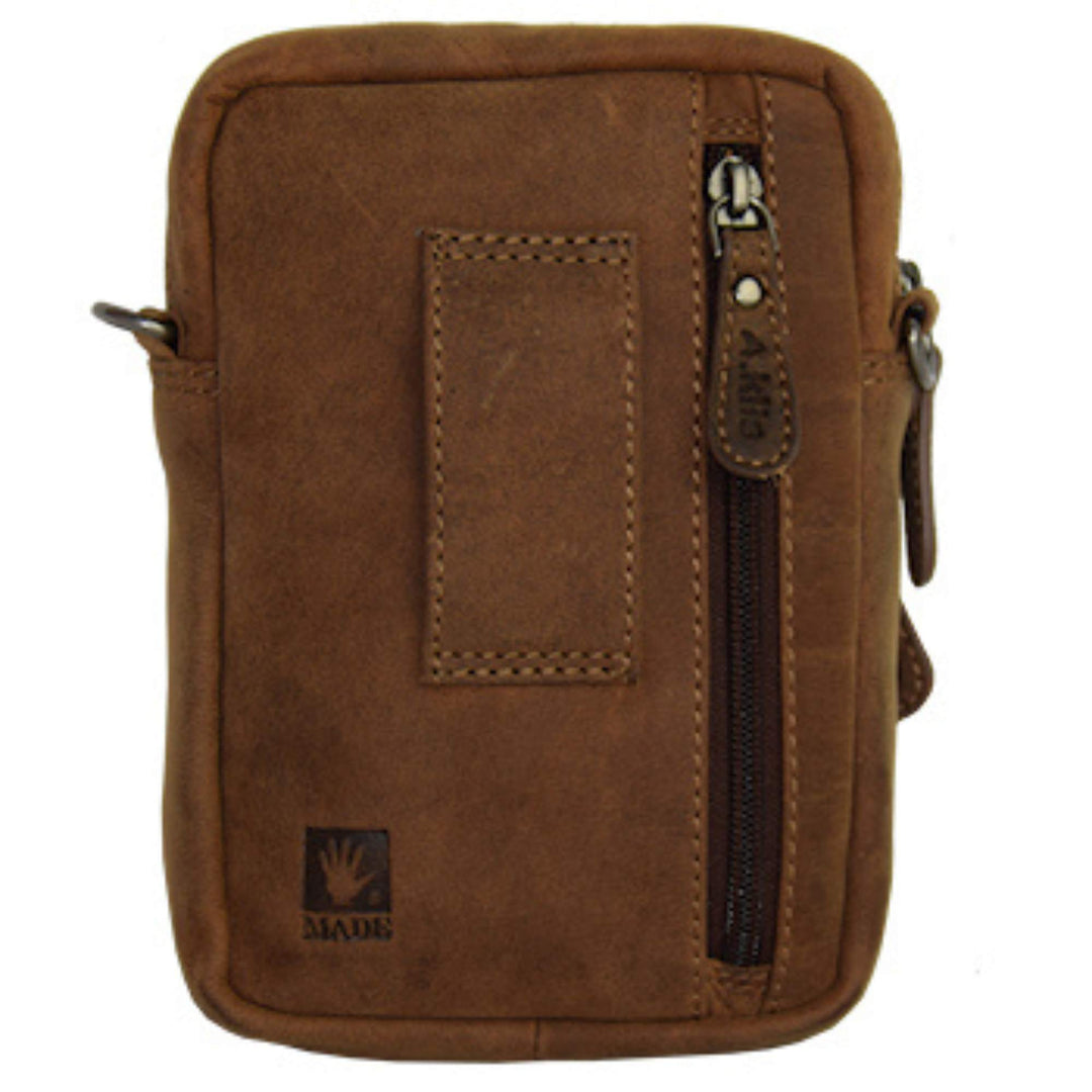 Sac Adrian Klis en cuir de bison 2927 vu de derrière