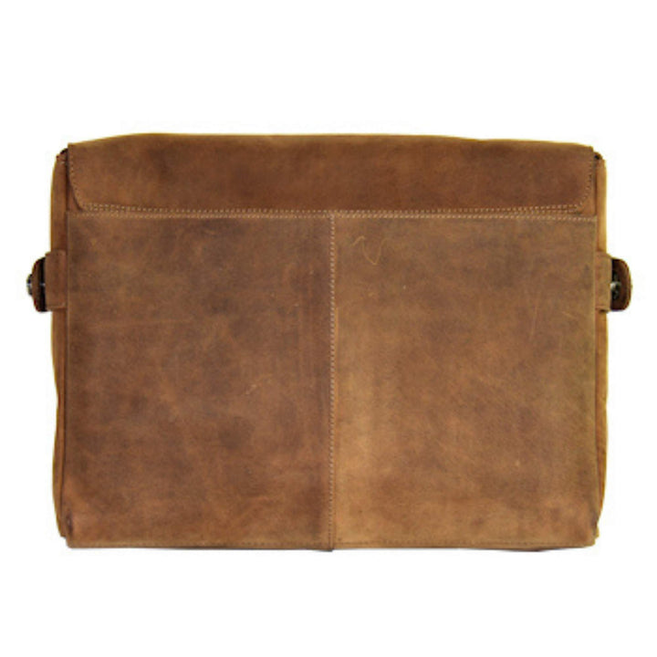 Sac de format compact en cuir de bison 2477 par Adrian klis vu de derrière
