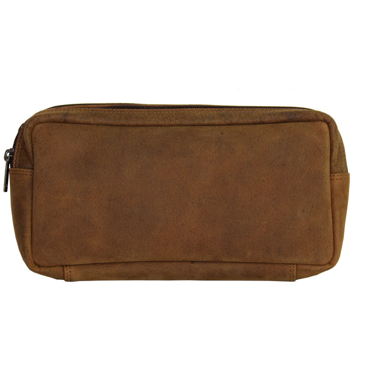 Bison Leather Toiletry Bag