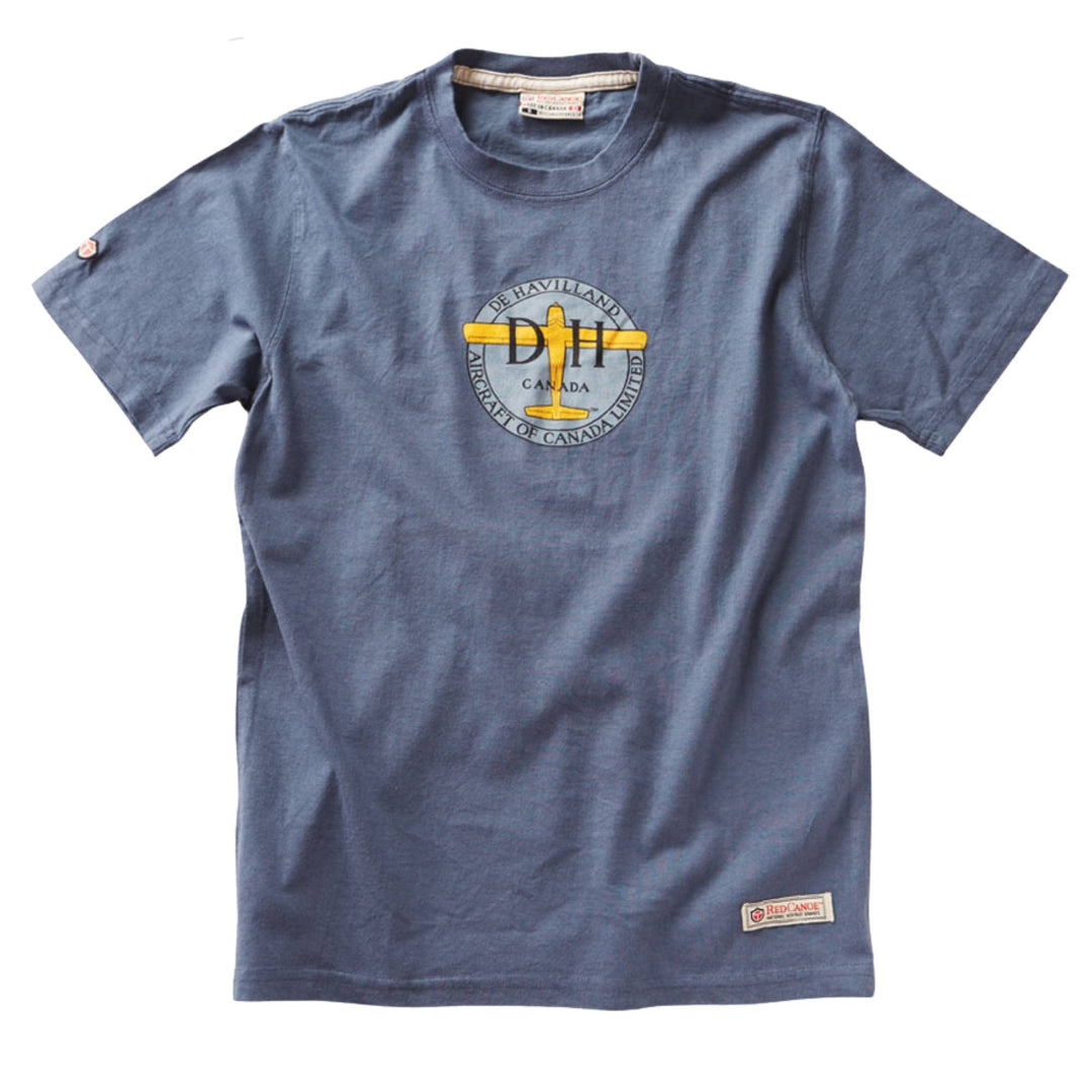 T-shirt de Havilland bleu pour homme par Red Canoe