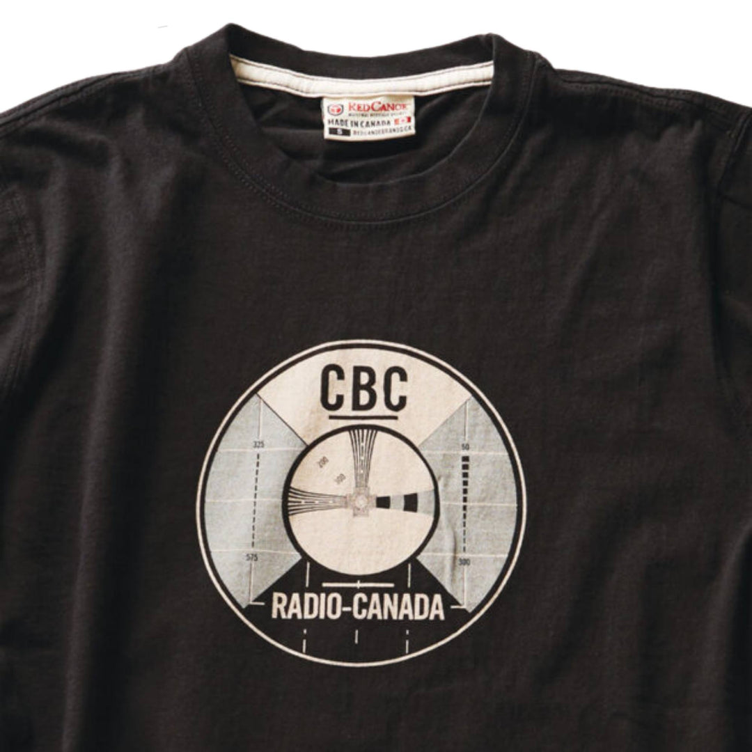 Détails du T-shirt CBC Radio-canada Test noir pour homme par Red Canoe