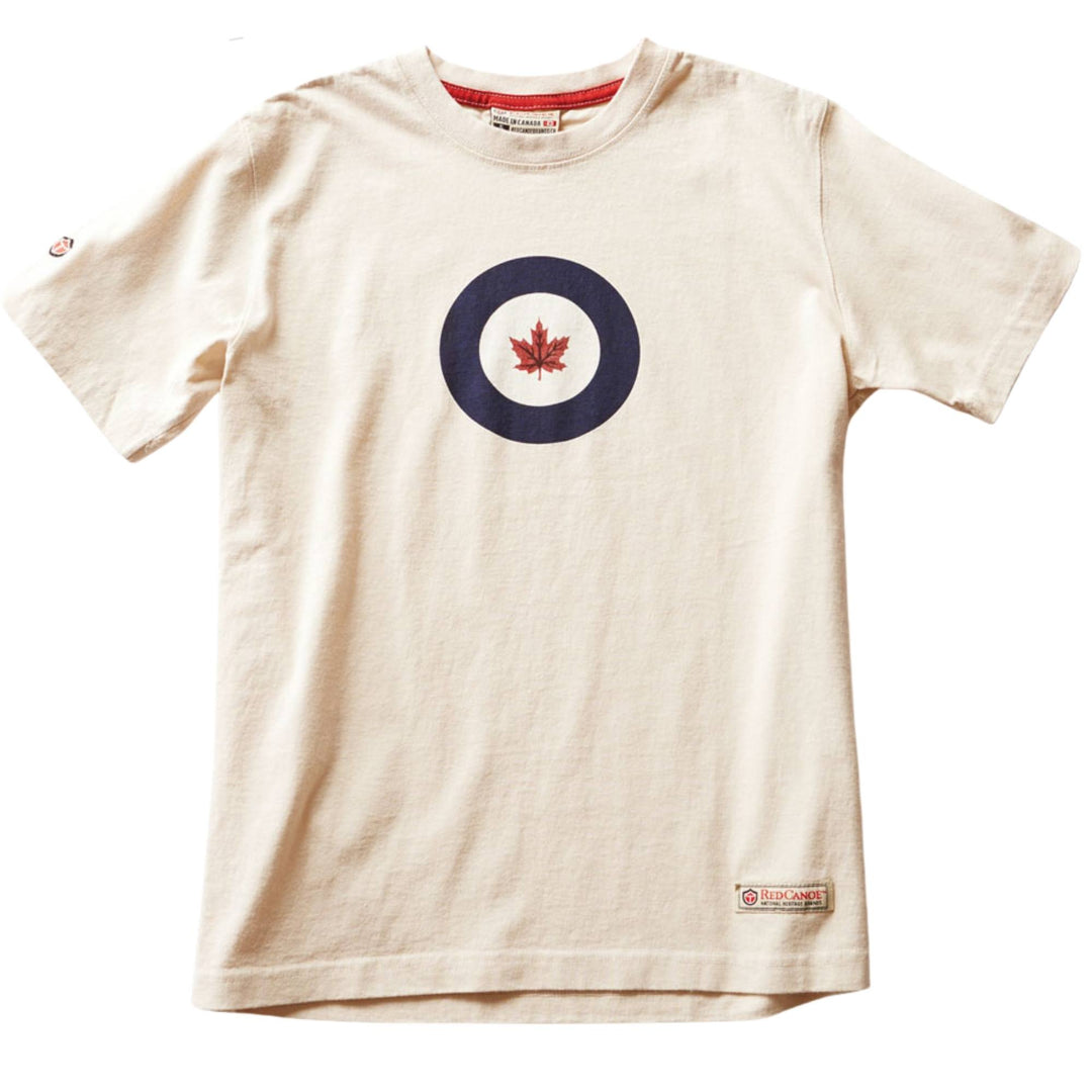 T-shirt RCAF blanc pour homme par Red Canoe