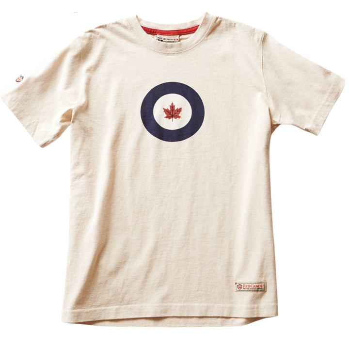 T-shirt RCAF blanc pour homme par Red Canoe