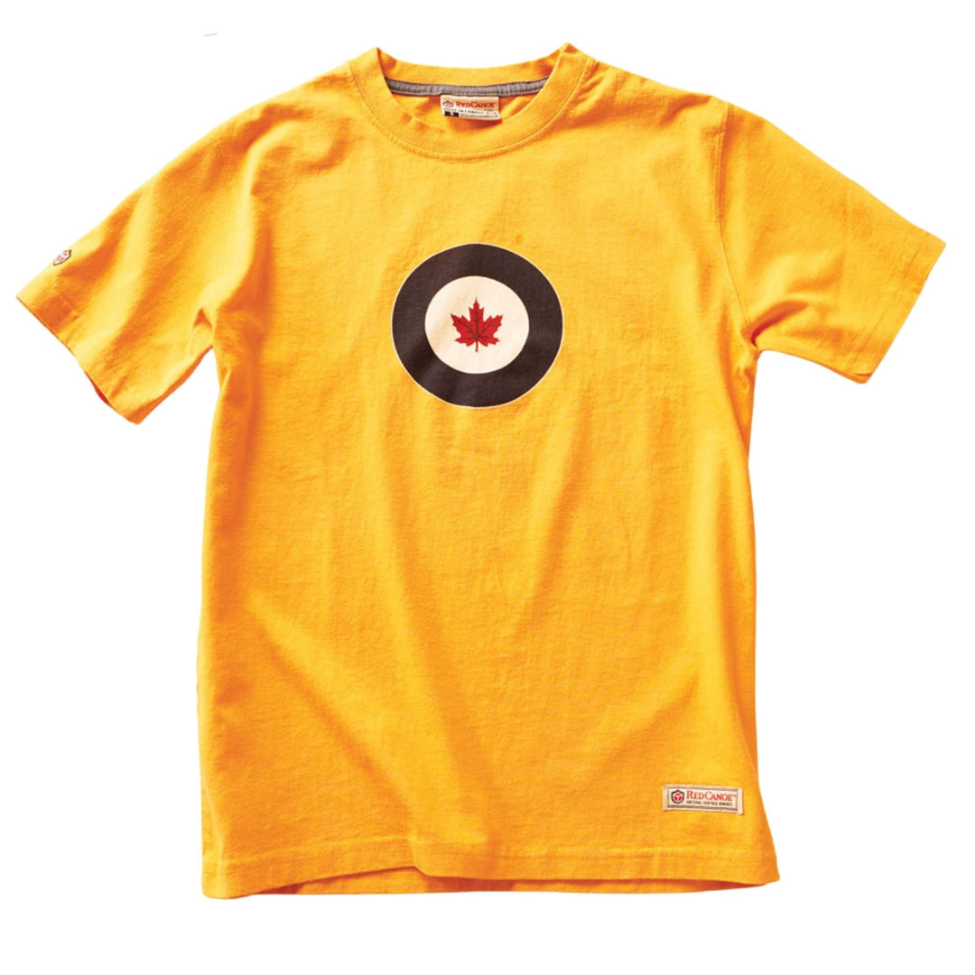 T-shirt RCAF jaune pour homme par Red Canoe