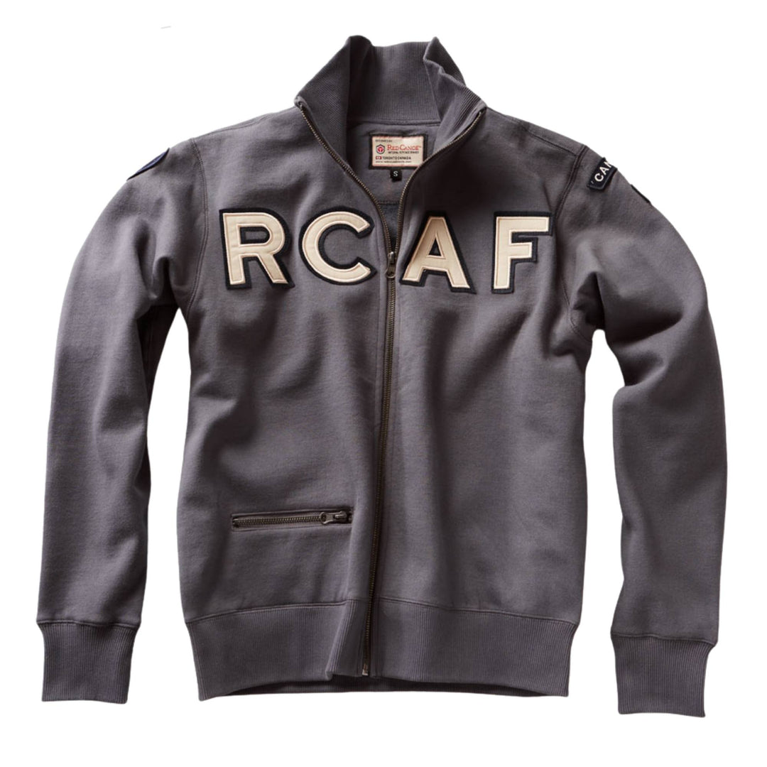 Veste à fermeture éclair RCAF bleue pour homme par Red Canoe