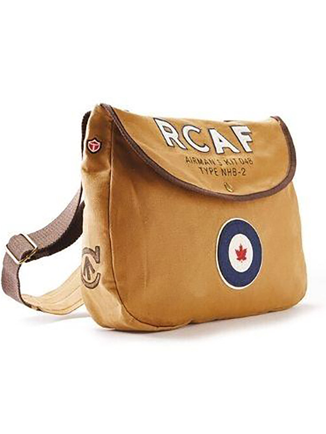 Sac messager RCAF tan avec logos