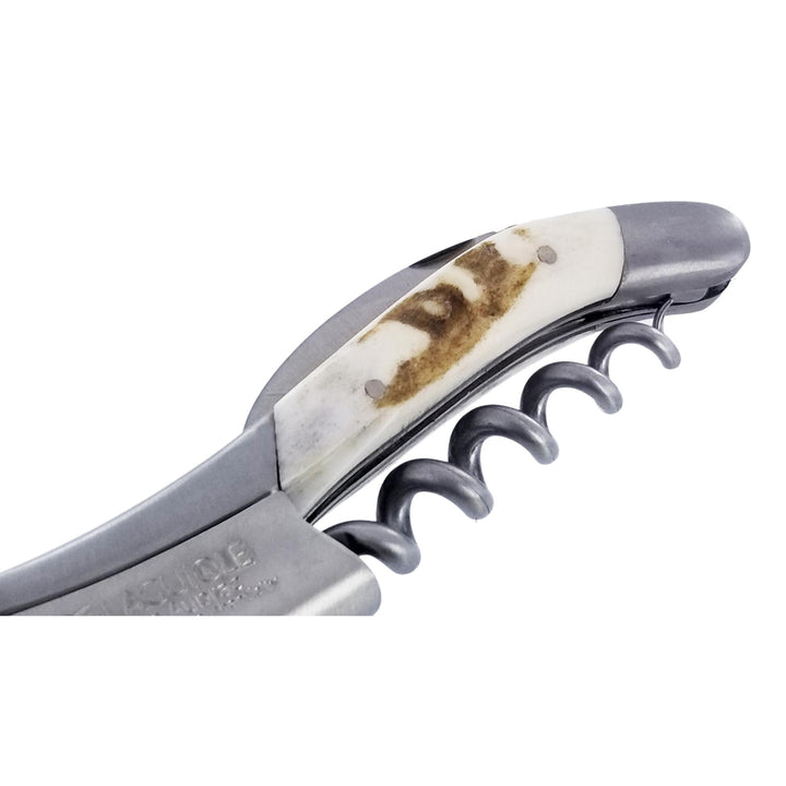 Détails du Sommelier Laguiole en manche de bois de cerf