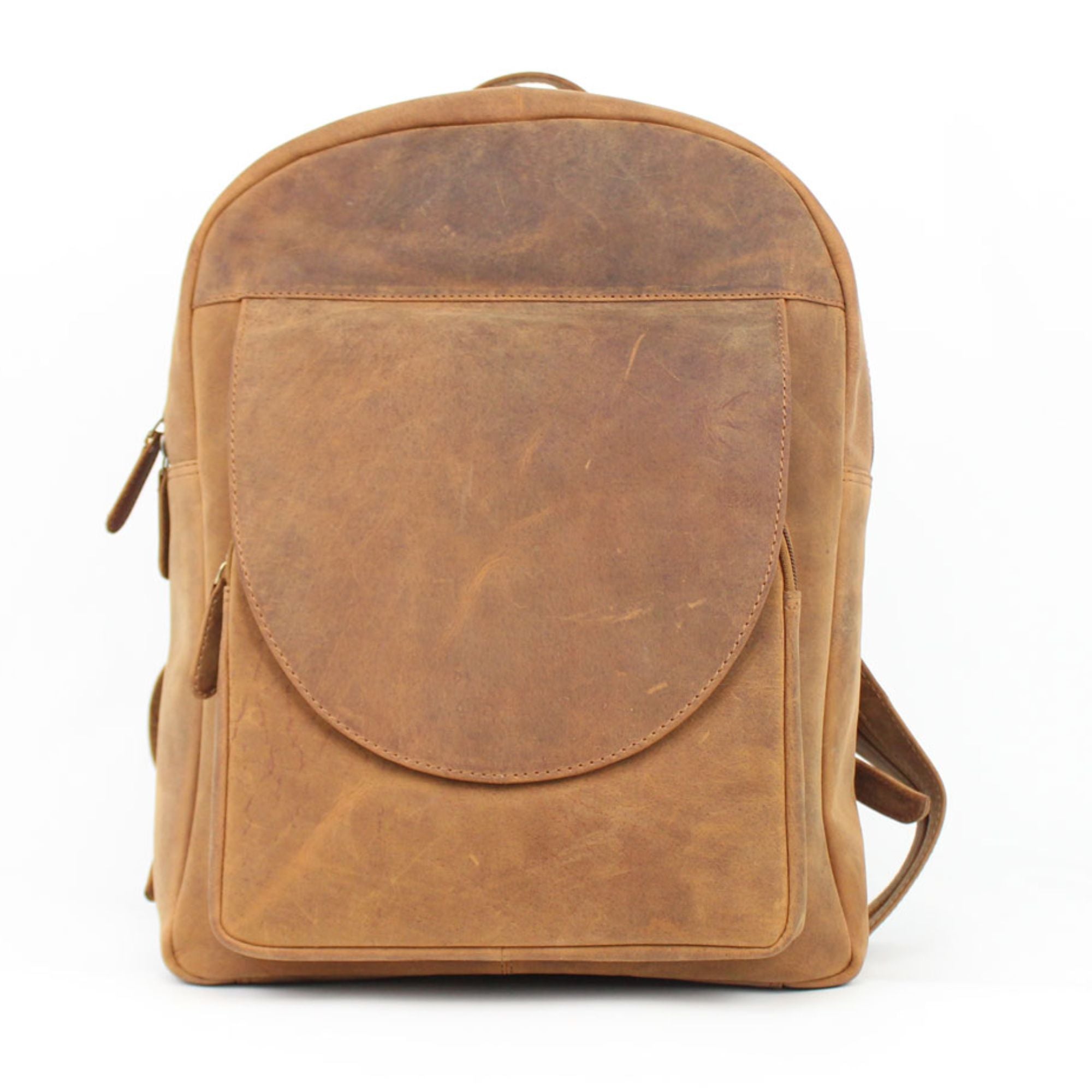 Unisex Buffalo Leather Backpack