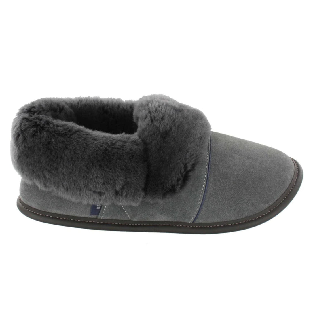 Pantoufles charbon en mouton Garneau pour homme