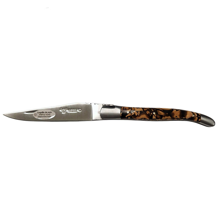 Couteau pliant en coquille de noix par Laguiole en Aubrac ouvert