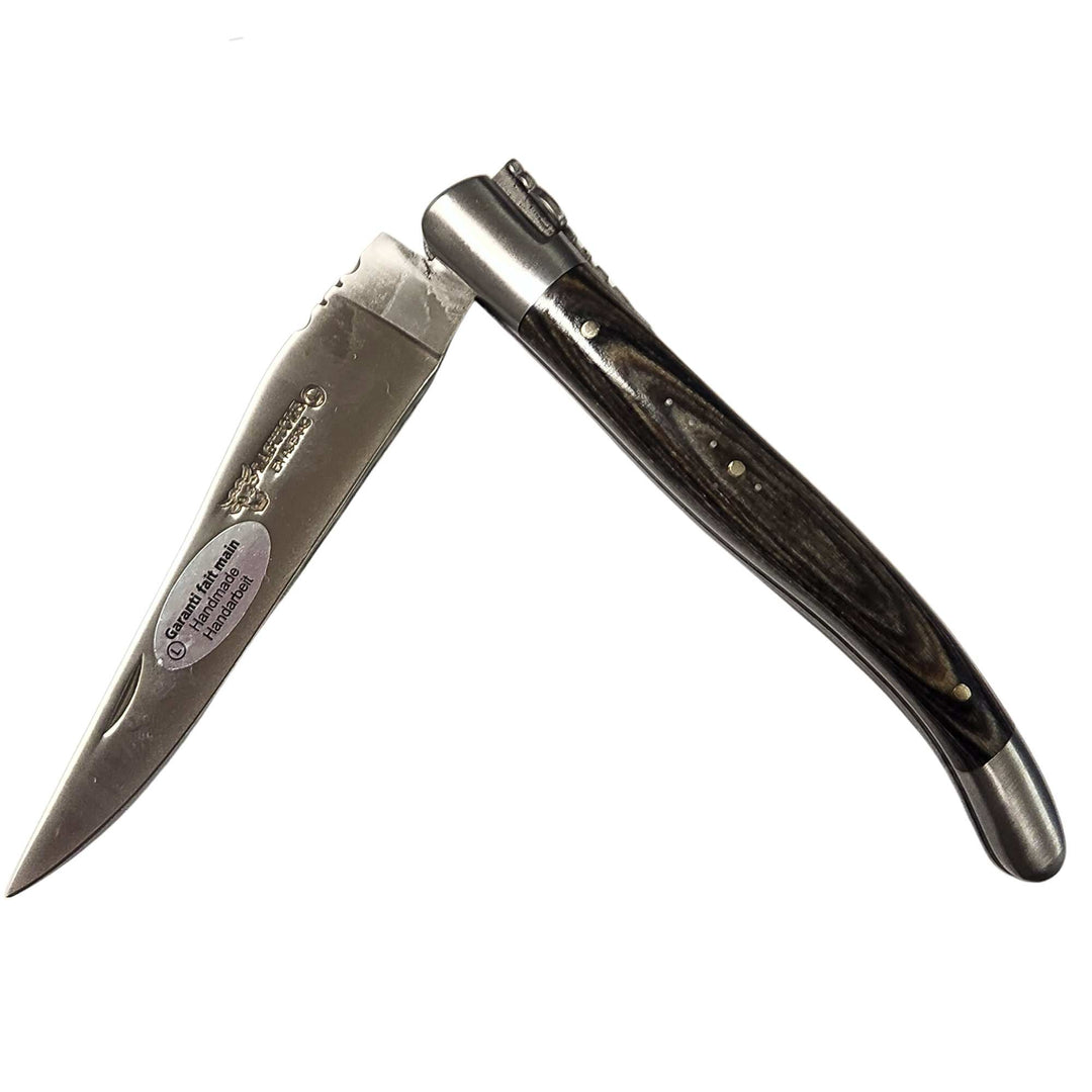 Couteau de poche Laguiole en Aubrac 12 cm Pakkawood Gris
