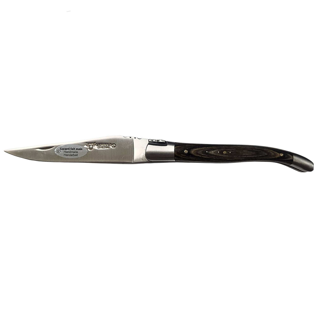 Couteau de poche Laguiole en Aubrac 12 cm Pakkawood Gris
