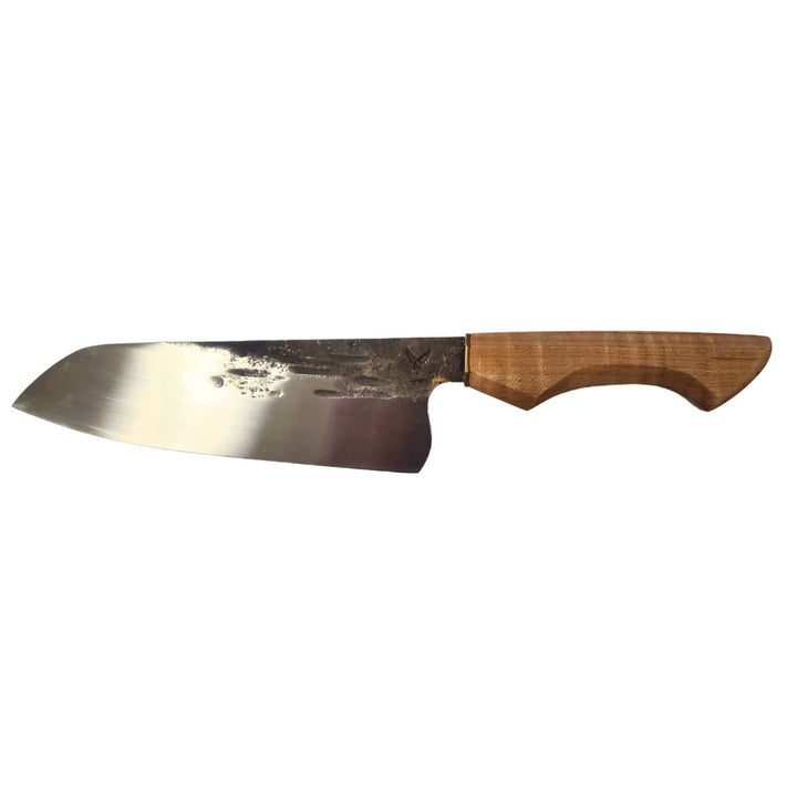 Couteau de chef avec manche en érable par Lapointe kitchen knives vu de devant