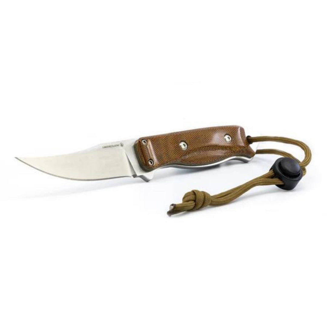 Couteau de chasse Abitibi pro-guide en micarta par Lamoureux and sons vu de 3/4