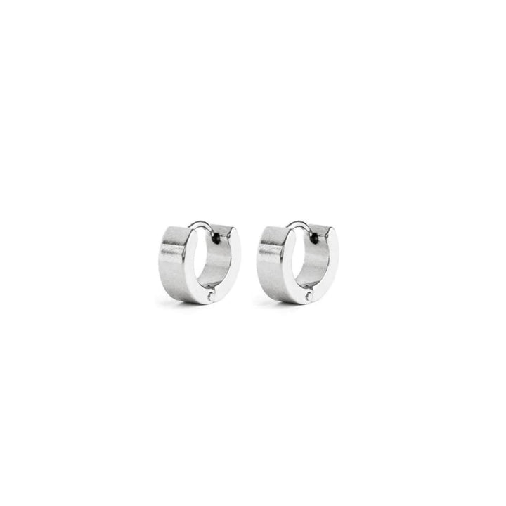 Boucles d'oreilles en anneau argenté par welldunn