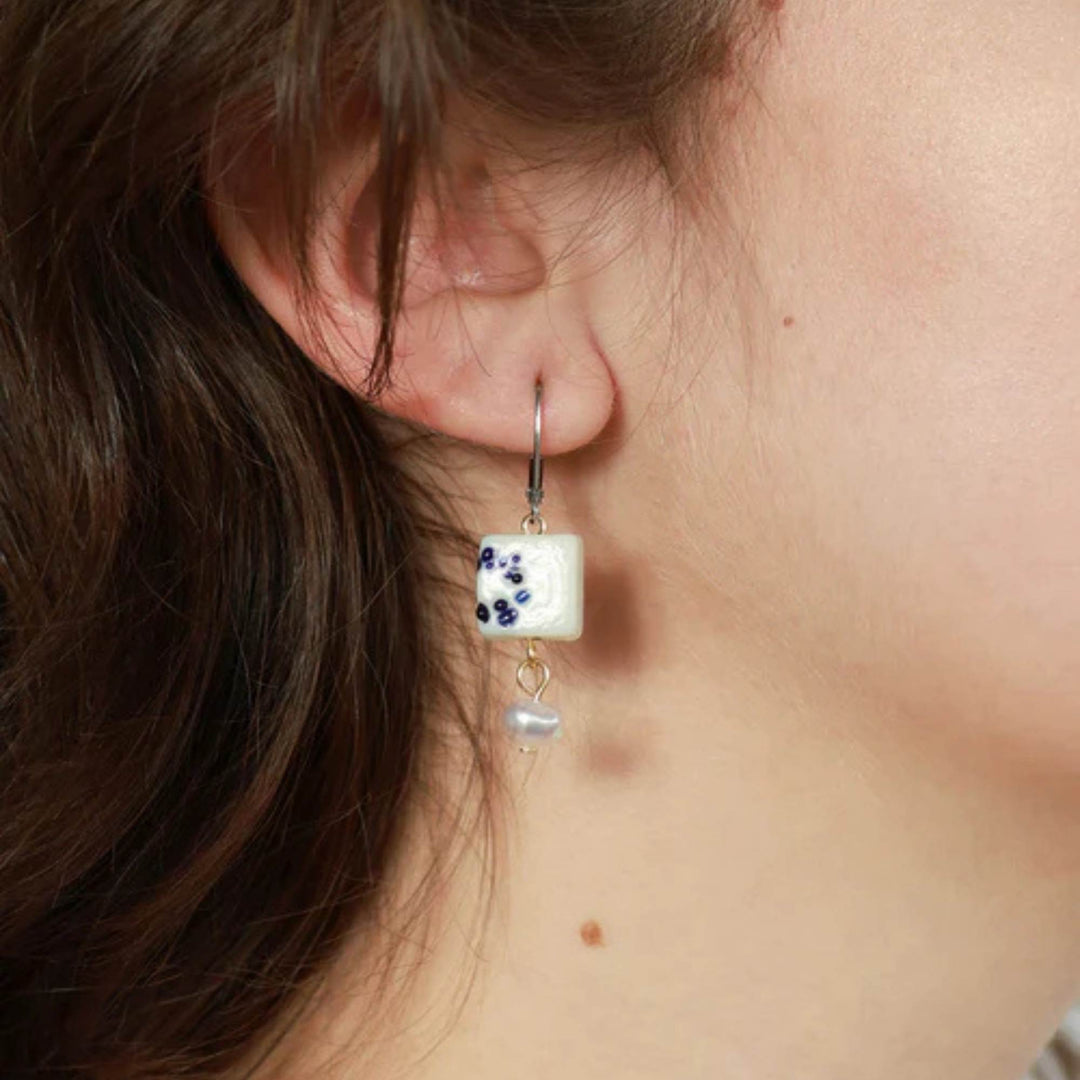 Boucles d'oreilles Dorado Deux-Tons Bleu Collection printemps-été 2025
