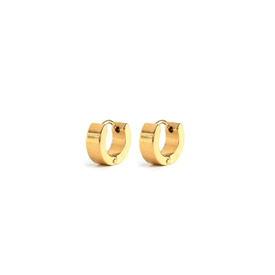 Boucles d'oreilles en anneau dorés par welldunn