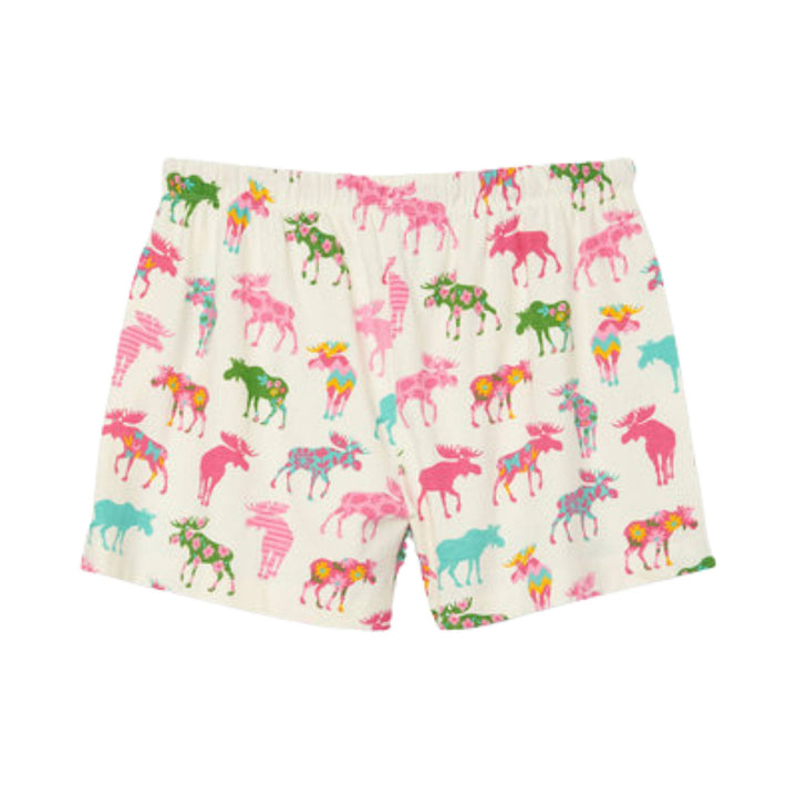 Boxer de nuit pour femme Orignaux à motif par Hatley vu de derrière